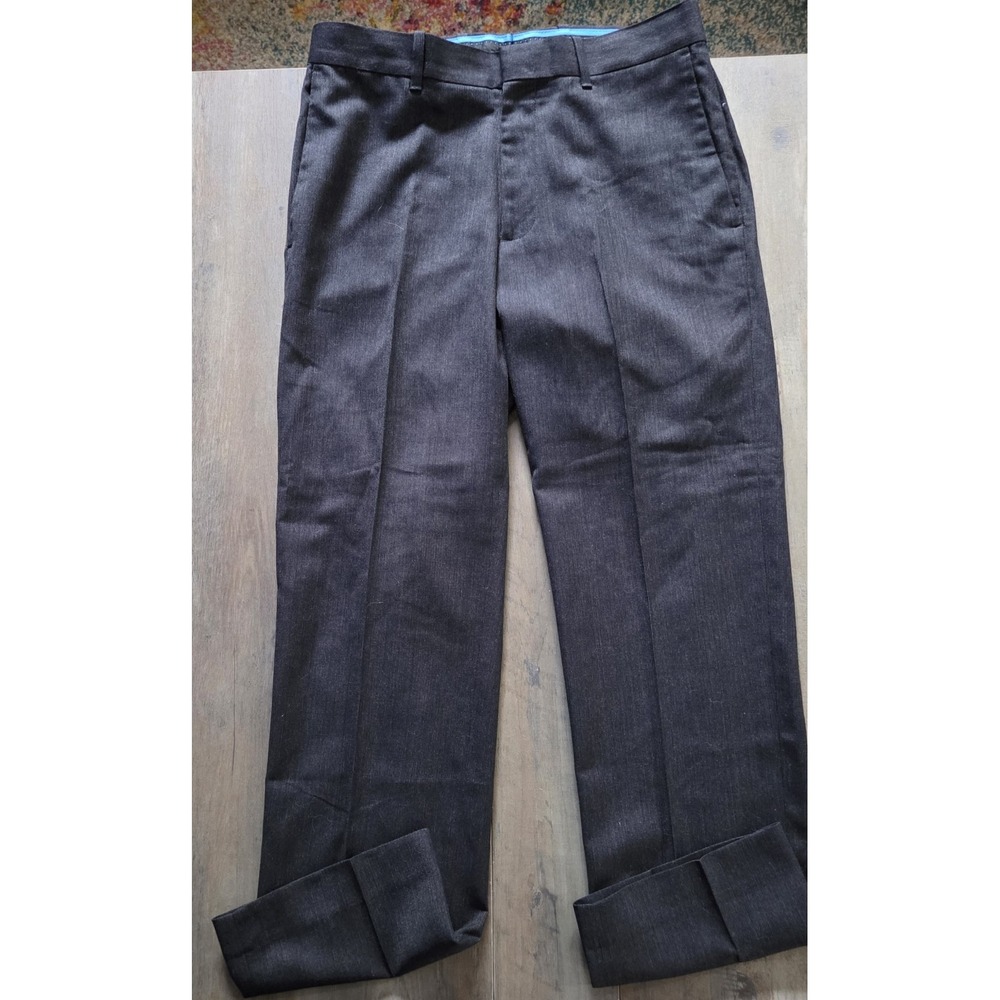 Axist Straight Leg Flat Front Gray Dress Pants Mens Size 30x30